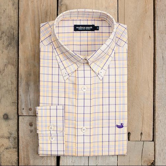 Southern Marsh Other - Purple and Gold Southern Marsh Button Down